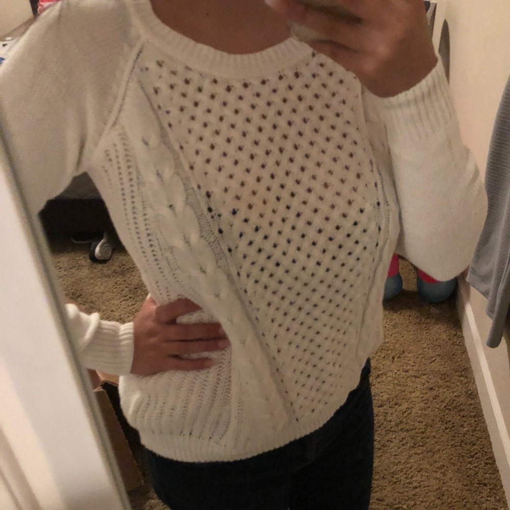 🍉White long sleeve sweater